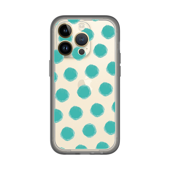 Slim Protection Premium Case［ Original - Favorite Color Polka Dots - Green ］
