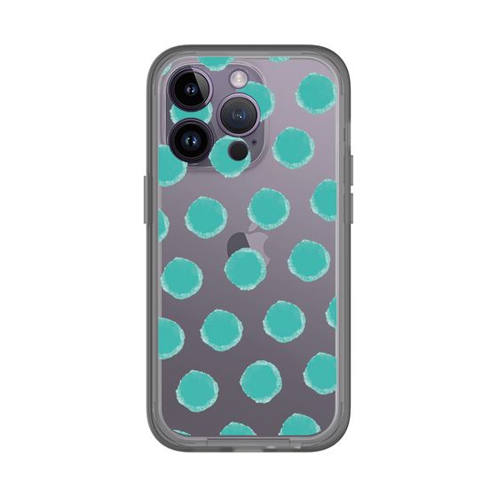 Slim Protection Premium Case［ Original - Favorite Color Polka Dots - Green ］