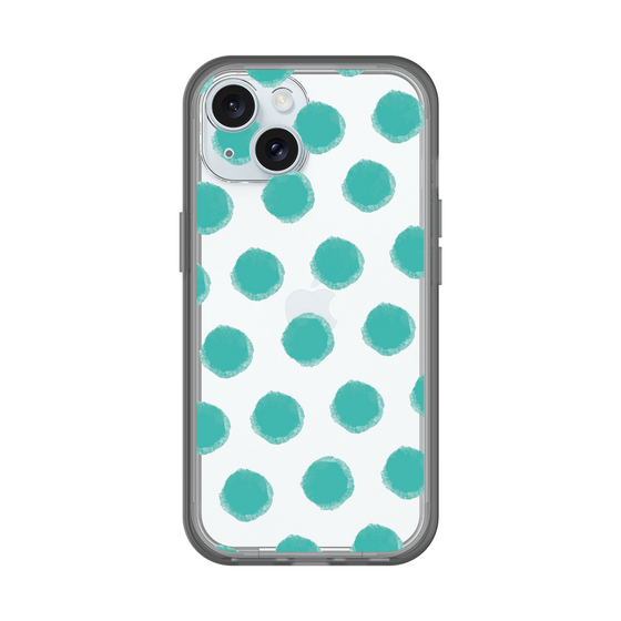 Slim Protection Premium Case［ Original - Favorite Color Polka Dots - Green ］