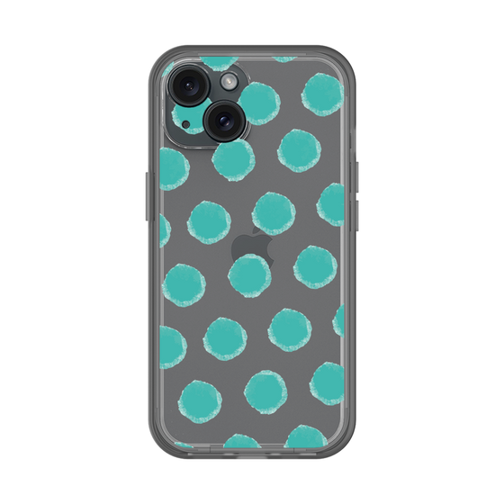 Slim Protection Premium Case［ Original - Favorite Color Polka Dots - Green ］