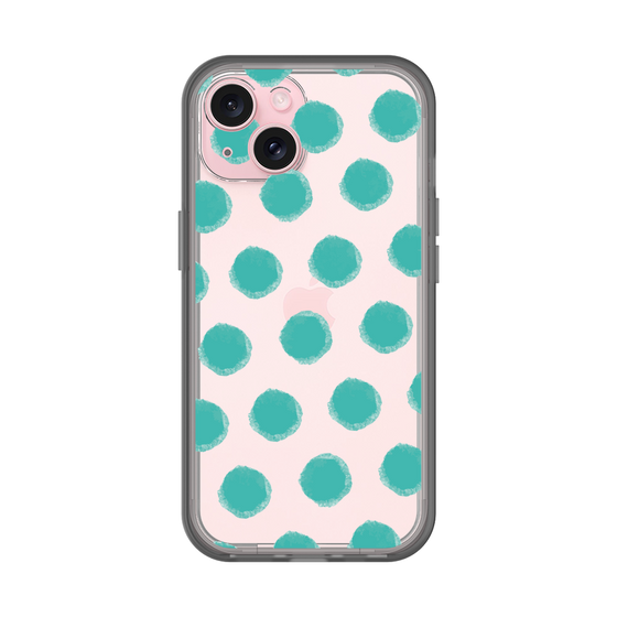 Slim Protection Premium Case［ Original - Favorite Color Polka Dots - Green ］