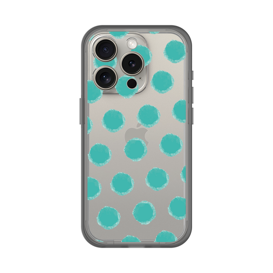 Slim Protection Premium Case［ Original - Favorite Color Polka Dots - Green ］