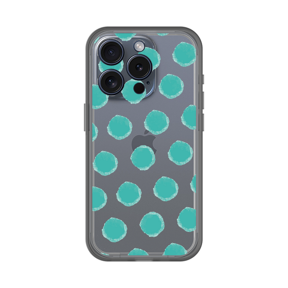Slim Protection Premium Case［ Original - Favorite Color Polka Dots - Green ］