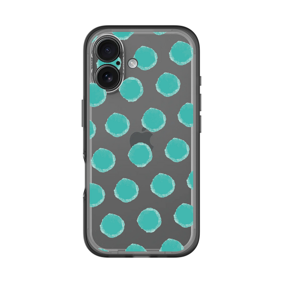 Slim Protection Premium Case［ Original - Favorite Color Polka Dots - Green ］