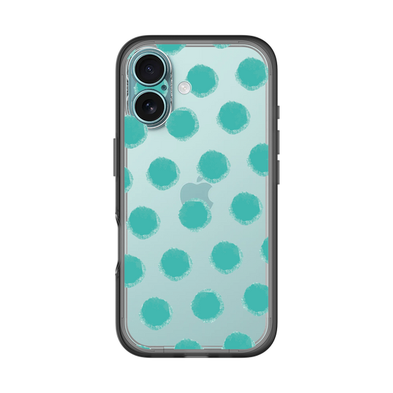 Slim Protection Premium Case［ Original - Favorite Color Polka Dots - Green ］