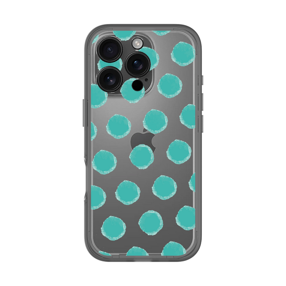 Slim Protection Premium Case［ Original - Favorite Color Polka Dots - Green ］