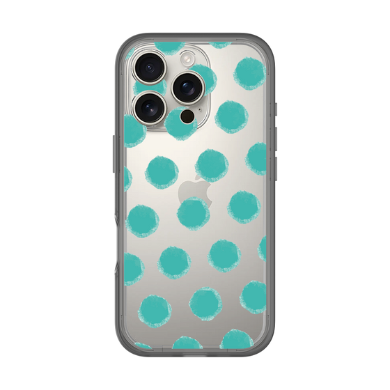 Slim Protection Premium Case［ Original - Favorite Color Polka Dots - Green ］
