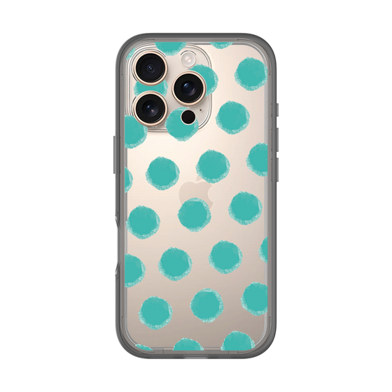 Slim Protection Premium Case［ Original - Favorite Color Polka Dots - Green ］