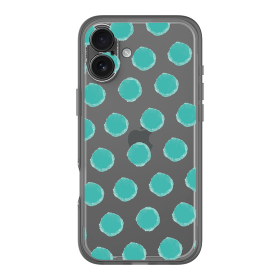 Slim Protection Premium Case［ Original - Favorite Color Polka Dots - Green ］