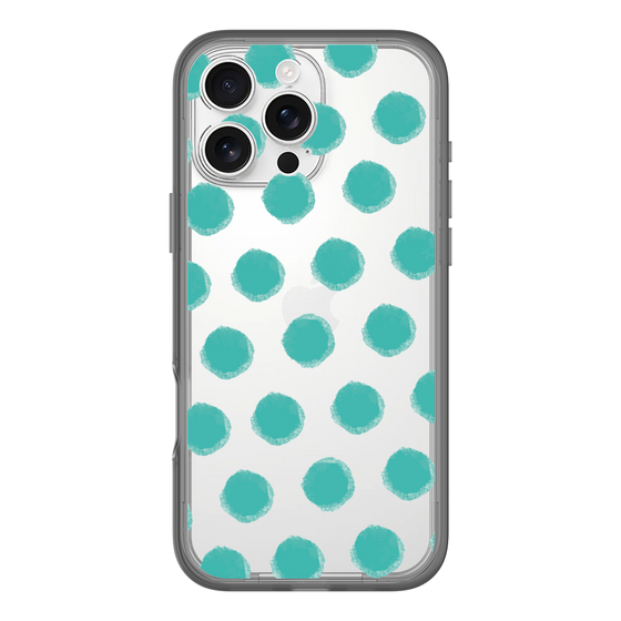Slim Protection Premium Case［ Original - Favorite Color Polka Dots - Green ］