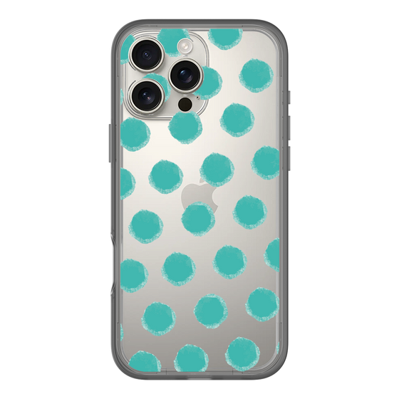 Slim Protection Premium Case［ Original - Favorite Color Polka Dots - Green ］