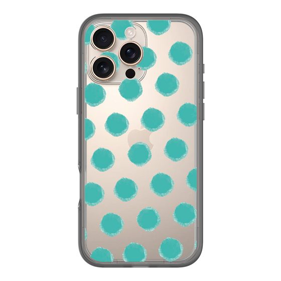 Slim Protection Premium Case［ Original - Favorite Color Polka Dots - Green ］