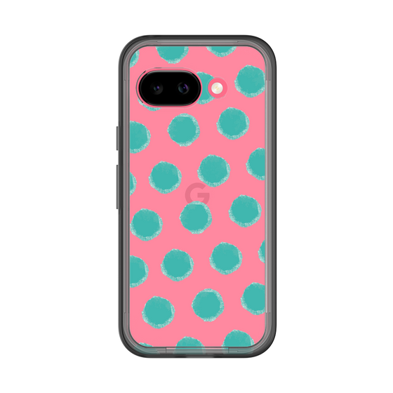 Slim Protection Premium Case［ Original - Favorite Color Polka Dots - Green ］