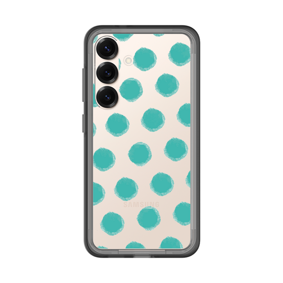 Slim Protection Premium Case［ Original - Favorite Color Polka Dots - Green ］