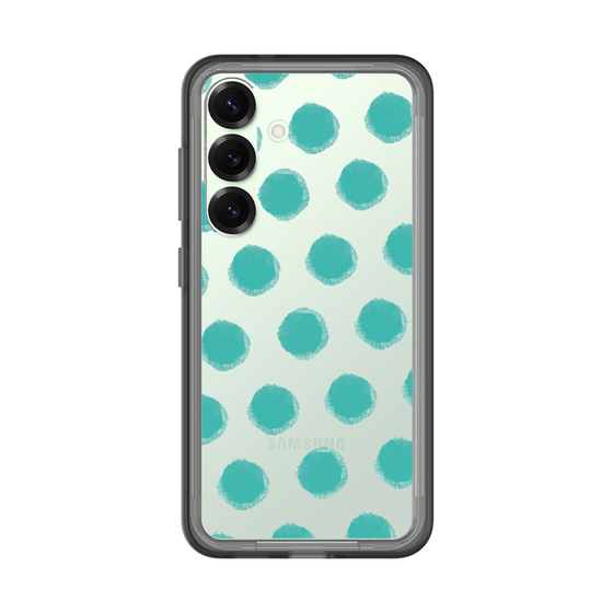 Slim Protection Premium Case［ Original - Favorite Color Polka Dots - Green ］