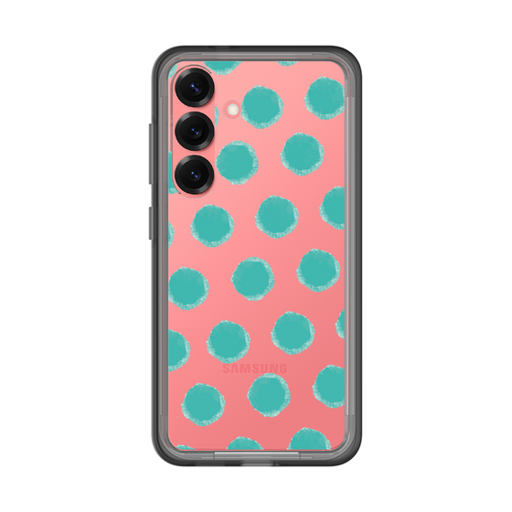 Slim Protection Premium Case［ Original - Favorite Color Polka Dots - Green ］