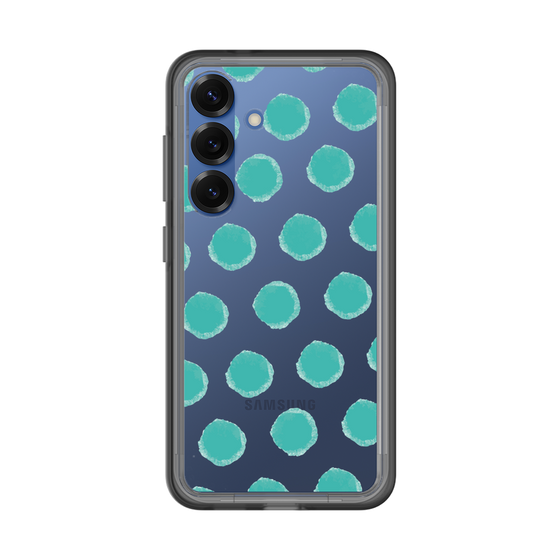 Slim Protection Premium Case［ Original - Favorite Color Polka Dots - Green ］