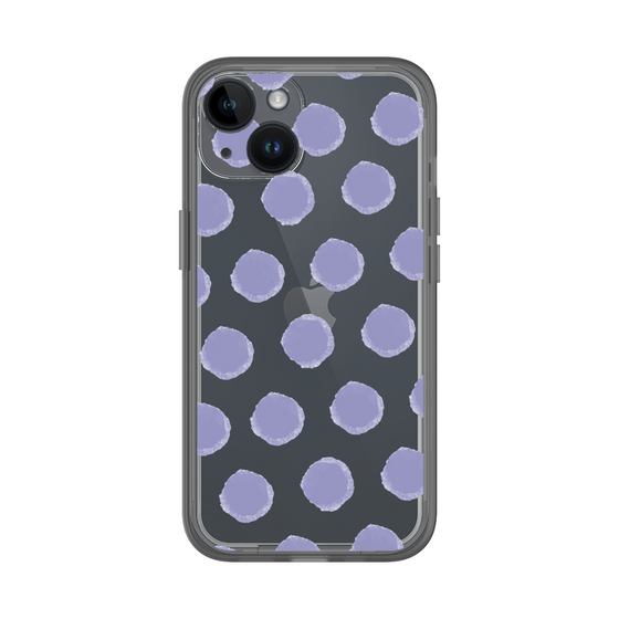 Slim Protection Premium Case［ Original - Favorite Color Polka Dots - Purple ］