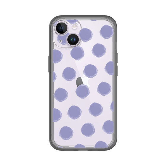 Slim Protection Premium Case［ Original - Favorite Color Polka Dots - Purple ］