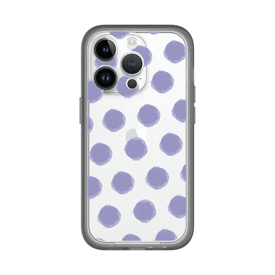 Slim Protection Premium Case［ Original - Favorite Color Polka Dots - Purple ］