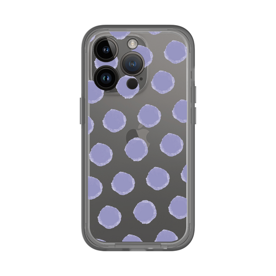 Slim Protection Premium Case［ Original - Favorite Color Polka Dots - Purple ］