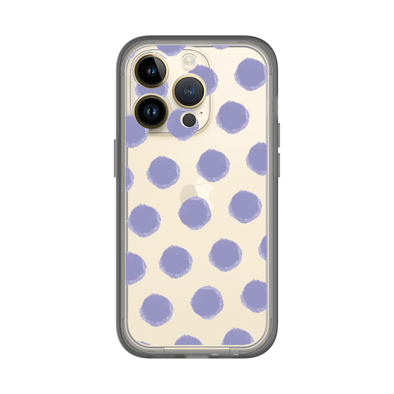 Slim Protection Premium Case［ Original - Favorite Color Polka Dots - Purple ］
