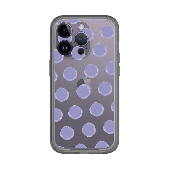 Slim Protection Premium Case［ Original - Favorite Color Polka Dots - Purple ］