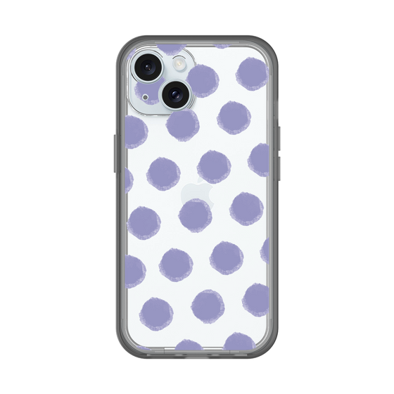 Slim Protection Premium Case［ Original - Favorite Color Polka Dots - Purple ］