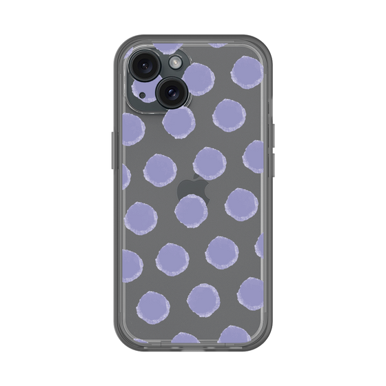 Slim Protection Premium Case［ Original - Favorite Color Polka Dots - Purple ］