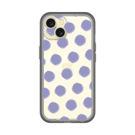 Slim Protection Premium Case［ Original - Favorite Color Polka Dots - Purple ］