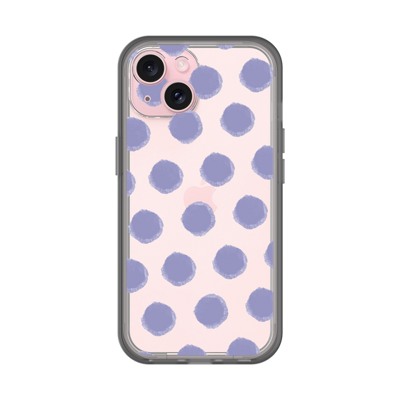 Slim Protection Premium Case［ Original - Favorite Color Polka Dots - Purple ］