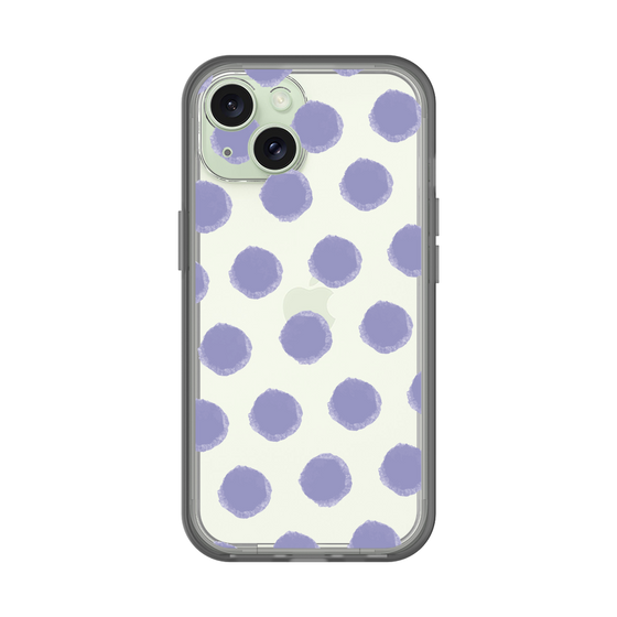 Slim Protection Premium Case［ Original - Favorite Color Polka Dots - Purple ］