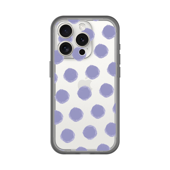 Slim Protection Premium Case［ Original - Favorite Color Polka Dots - Purple ］