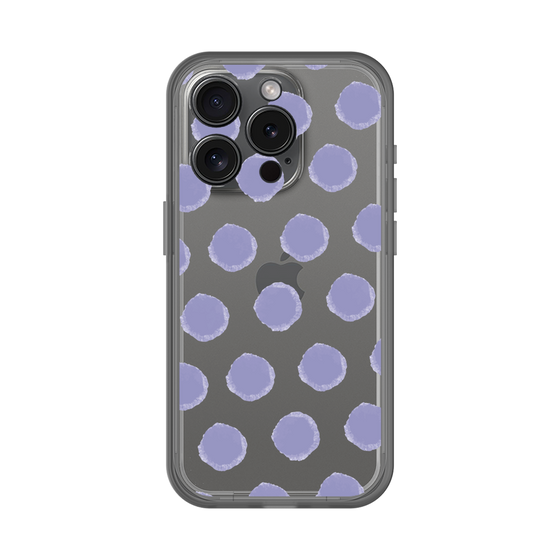 Slim Protection Premium Case［ Original - Favorite Color Polka Dots - Purple ］
