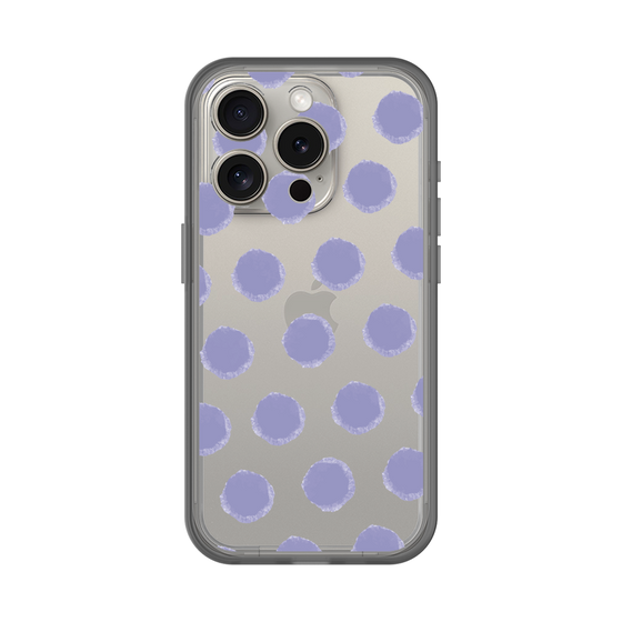 Slim Protection Premium Case［ Original - Favorite Color Polka Dots - Purple ］