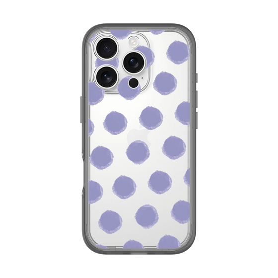 Slim Protection Premium Case［ Original - Favorite Color Polka Dots - Purple ］