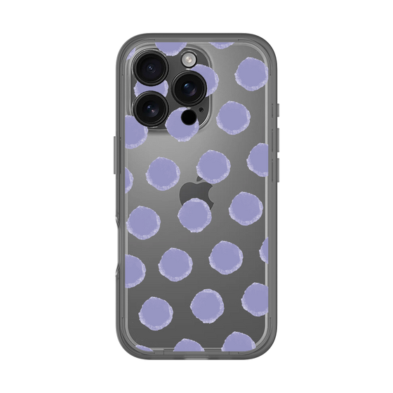 Slim Protection Premium Case［ Original - Favorite Color Polka Dots - Purple ］