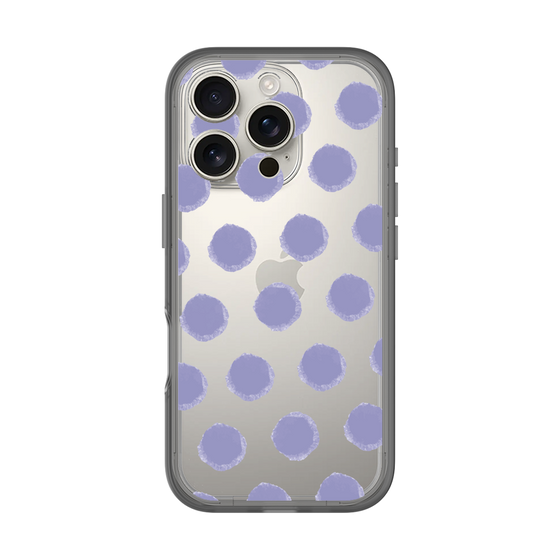 Slim Protection Premium Case［ Original - Favorite Color Polka Dots - Purple ］