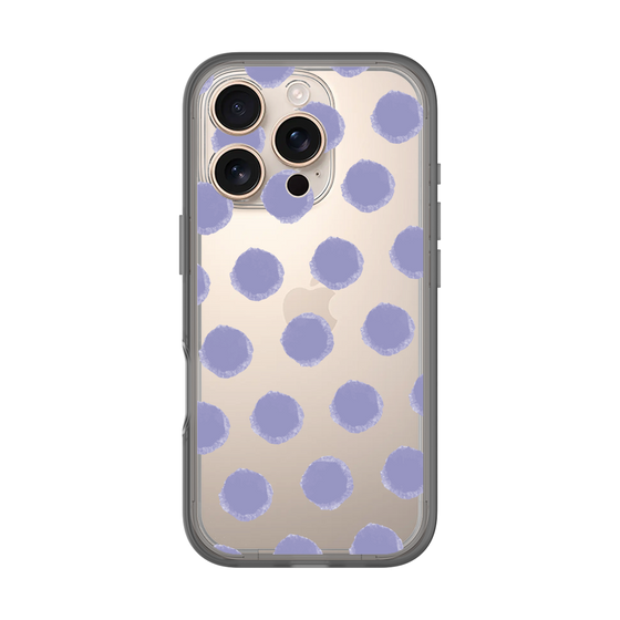 Slim Protection Premium Case［ Original - Favorite Color Polka Dots - Purple ］