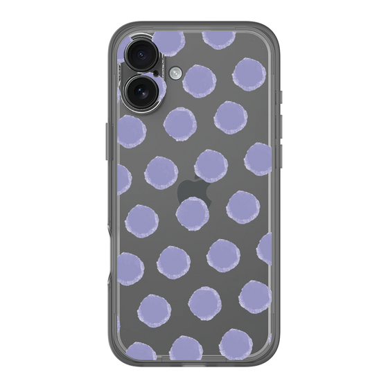 Slim Protection Premium Case［ Original - Favorite Color Polka Dots - Purple ］