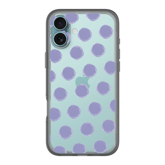 Slim Protection Premium Case［ Original - Favorite Color Polka Dots - Purple ］