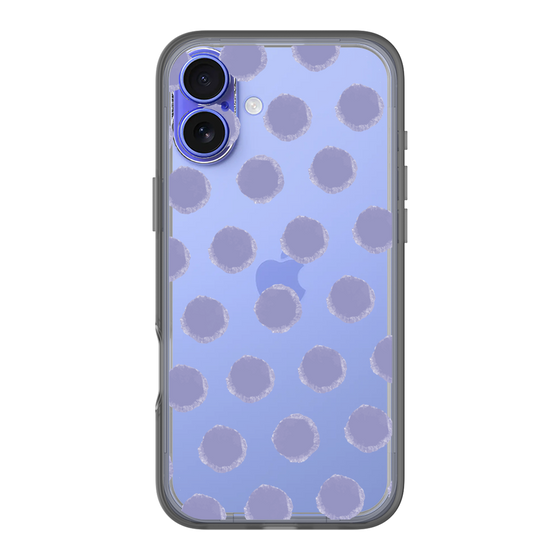 Slim Protection Premium Case［ Original - Favorite Color Polka Dots - Purple ］