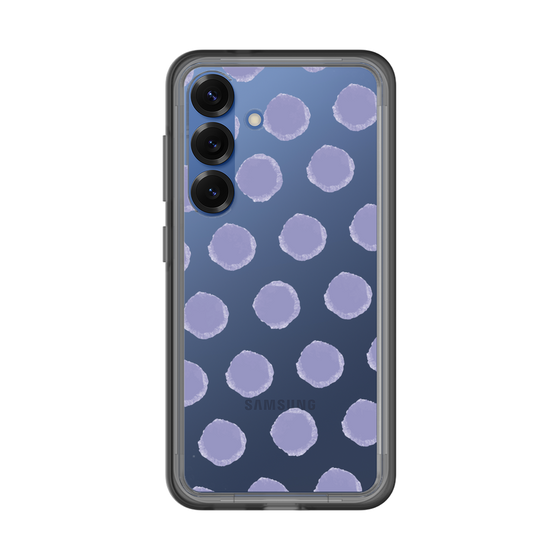 Slim Protection Premium Case［ Original - Favorite Color Polka Dots - Purple ］