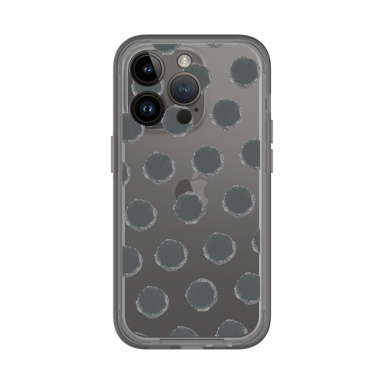 Slim Protection Premium Case［ Original - Favorite Color Polka Dots - Black ］
