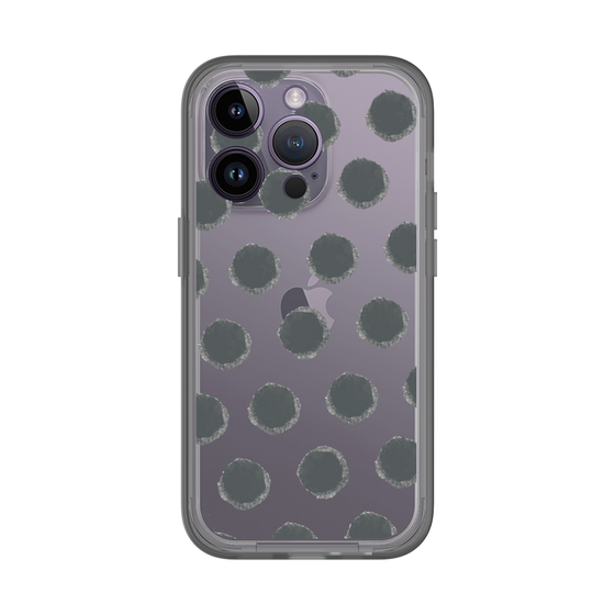 Slim Protection Premium Case［ Original - Favorite Color Polka Dots - Black ］