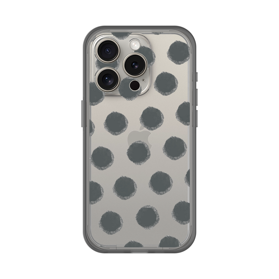 Slim Protection Premium Case［ Original - Favorite Color Polka Dots - Black ］