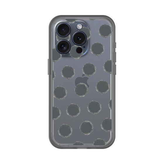 Slim Protection Premium Case［ Original - Favorite Color Polka Dots - Black ］