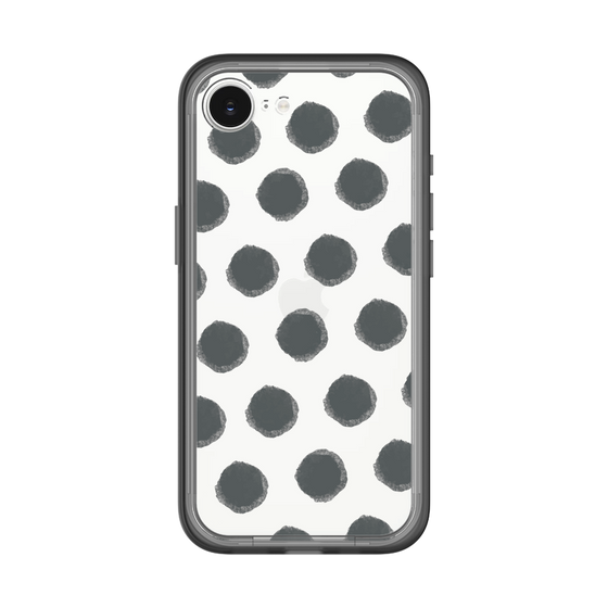 Slim Protection Premium Case［ Original - Favorite Color Polka Dots - Black ］