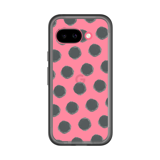 Slim Protection Premium Case［ Original - Favorite Color Polka Dots - Black ］