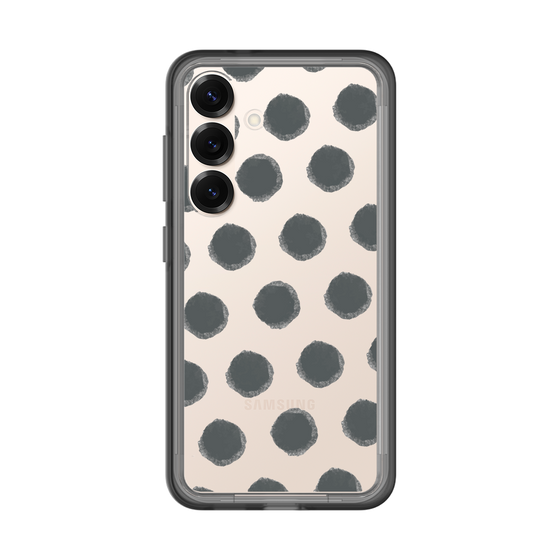 Slim Protection Premium Case［ Original - Favorite Color Polka Dots - Black ］